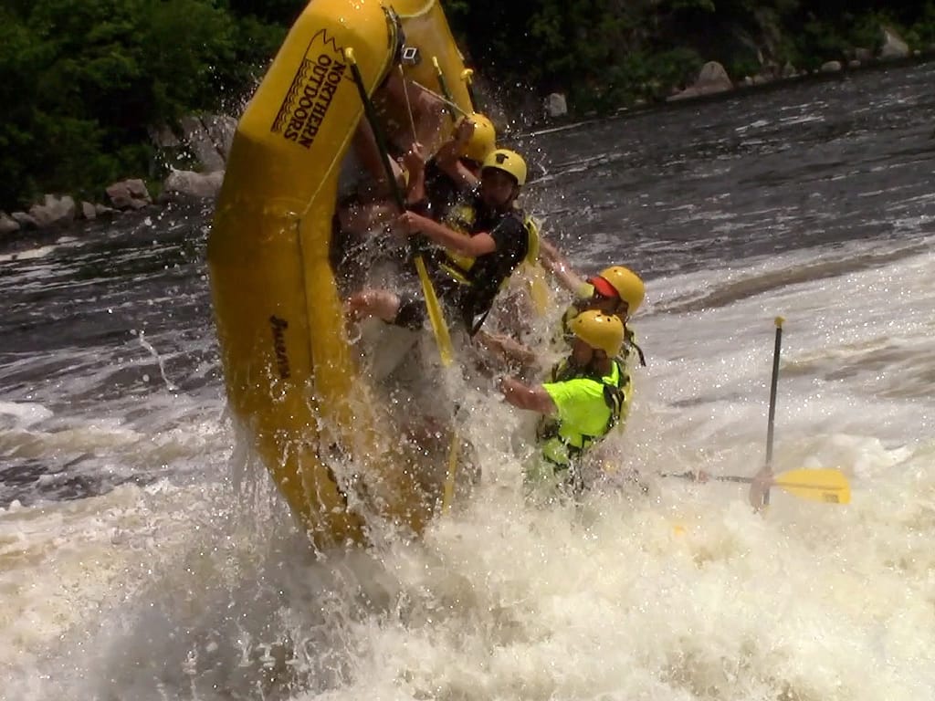 Tombstone Flip Rafting at Nesoudnahunk Falls